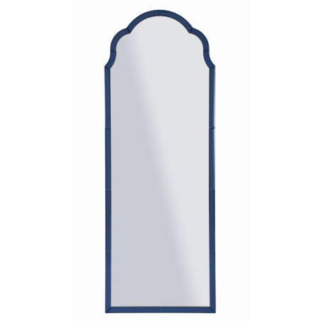 Miroir mural Bleu Tangier 55x2x150 cm (miroir 49x144 cm) – Reflets marins et style raffiné