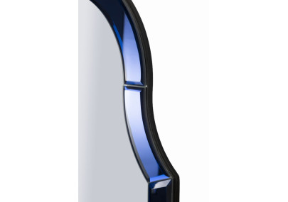 Miroir mural Bleu Tangier 62x1x100 cm (miroir 55x94 cm) – Raffinement marin et lignes épurées