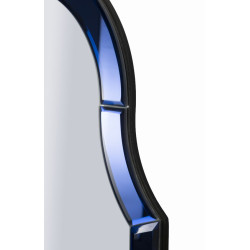 Miroir mural Bleu Tangier 62x1x100 cm (miroir 55x94 cm) – Raffinement marin et lignes épurées