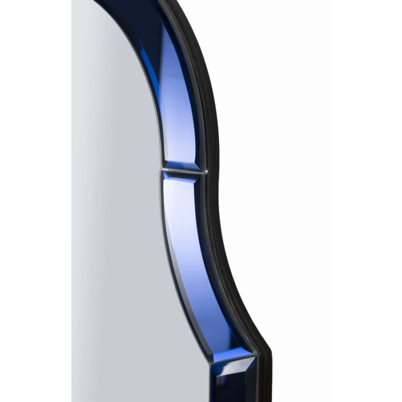 Miroir mural Bleu Tangier 62x1x100 cm (miroir 55x94 cm) – Raffinement marin et lignes épurées