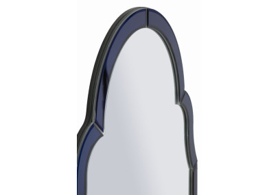 Miroir mural Bleu Tangier 47x1x80 cm (miroir 41x74 cm) – Minimalisme chic et éclat apaisant