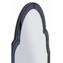 Miroir mural Bleu Tangier 47x1x80 cm (miroir 41x74 cm) – Minimalisme chic et éclat apaisant