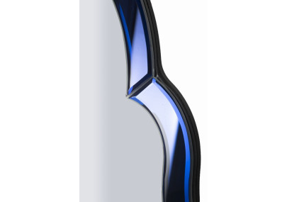 Miroir mural Bleu Tangier 47x1x80 cm (miroir 41x74 cm) – Minimalisme chic et éclat apaisant