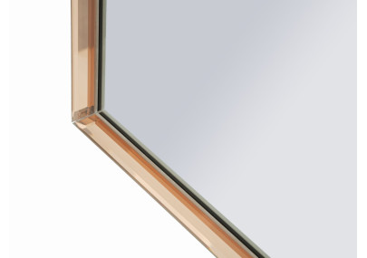 Miroir mural Tangier rose 62x1x100 cm (miroir 55x94 cm) – Élégance colorée et sophistication subtile