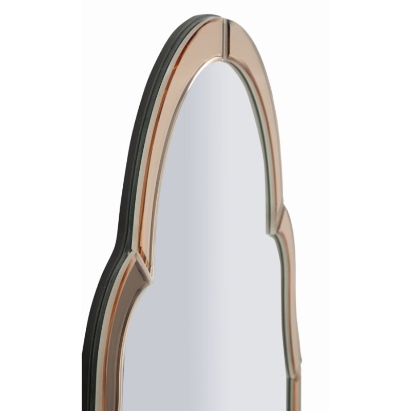 Miroir mural Tangier rose 47x1x80 cm (miroir 41x74 cm) – Design délicat et charme contemporain