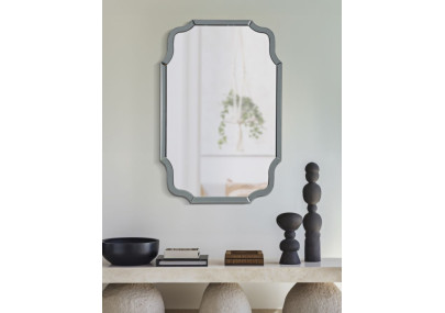 Miroir mural Istanbul gris 60x1x90 cm (miroir 54x84,5 cm) – Élégance minimaliste et allure moderne