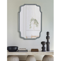 Miroir mural Istanbul gris 60x1x90 cm (miroir 54x84,5 cm) – Élégance minimaliste et allure moderne
