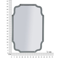 Miroir mural Istanbul gris 60x1x90 cm (miroir 54x84,5 cm) – Élégance minimaliste et allure moderne