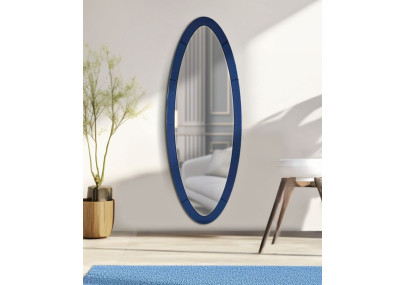 Miroir mural Bleu Oslo 55x2x150 cm (miroir 42,5x137,5 cm) – Harmonie bleue et élégance contemporaine