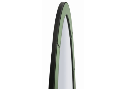 Miroir mural Oslo vert 55x2x150 cm (miroir 42,5x137,5 cm) – Élégance naturelle et lignes pures