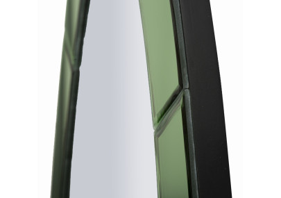 Miroir mural Oslo vert 55x2x150 cm (miroir 42,5x137,5 cm) – Élégance naturelle et lignes pures