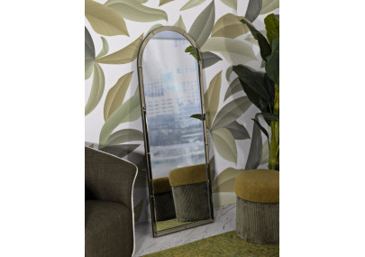 Miroir mural Baku gold 55x2x150 cm (miroir 49x144 cm) – Luxe doré et style sophistiqué