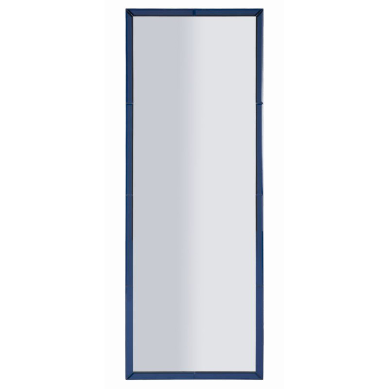 Miroir mural Bleu Berlin 55x2x150 cm (miroir 49x143,5 cm) – Couleur apaisante et design contemporain