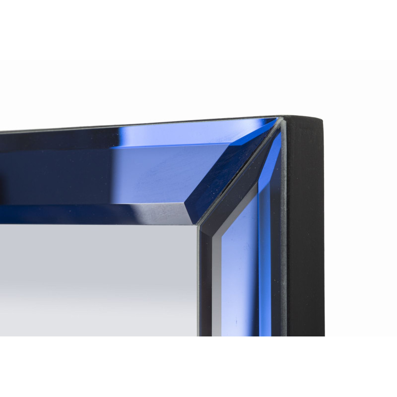 Miroir mural Bleu Berlin 55x2x150 cm (miroir 49x143,5 cm) – Couleur apaisante et design contemporain