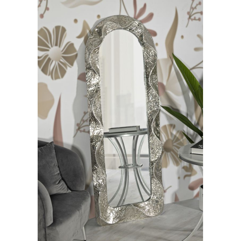 Specchio da parete Argelux Arco 61x6,5x160 cm (specchio 39x135 cm) – Eleganza scultorea e lusso contemporaneo
