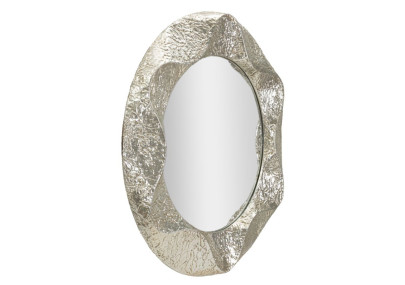 Miroir rond Argelux Ø104x7 cm (miroir Ø70 cm) – Grande présence et raffinement circulaire