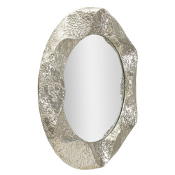 Miroir rond Argelux Ø104x7 cm (miroir Ø70 cm) – Grande présence et raffinement circulaire