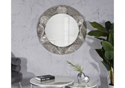 Miroir rond Argelux Ø104x7 cm (miroir Ø70 cm) – Grande présence et raffinement circulaire