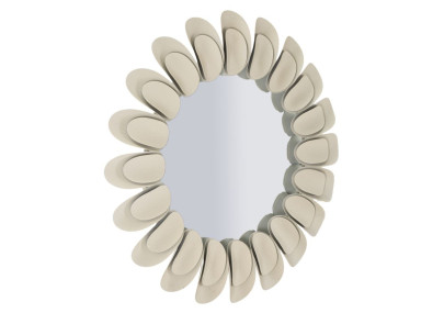 Miroir mural Dune double Ø85x6 cm (miroir Ø50 cm) – Design double et modernité luxueuse