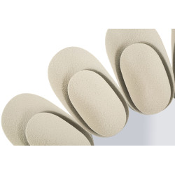 Miroir mural Dune double Ø85x6 cm (miroir Ø50 cm) – Design double et modernité luxueuse