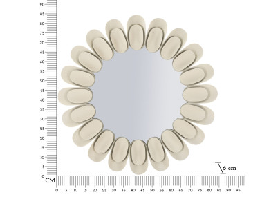 Miroir mural Dune double Ø85x6 cm (miroir Ø50 cm) – Design double et modernité luxueuse