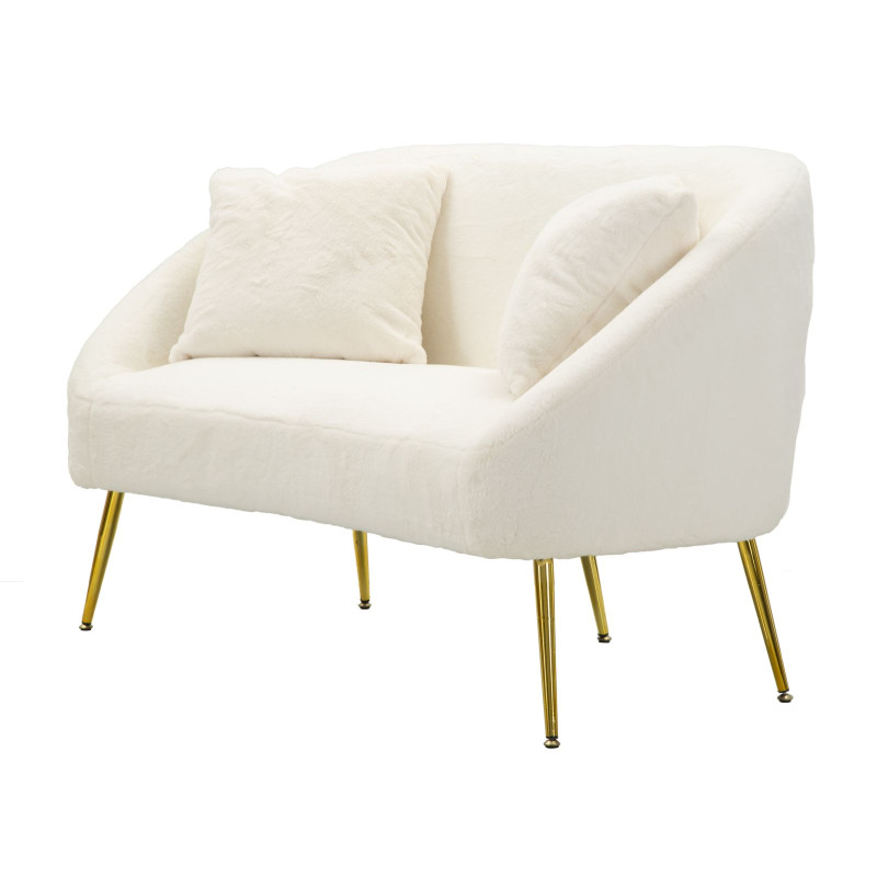 Canapé Soffy avec coussins 137x69x79 cm – Confort enveloppant et style haut de gamme