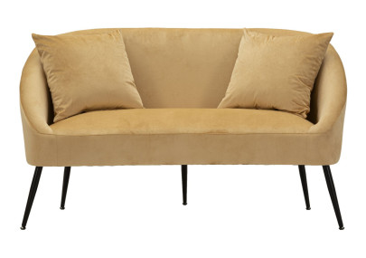 Canapé Browy avec coussins 137x69x79 cm – Présence chaleureuse et confort luxueux