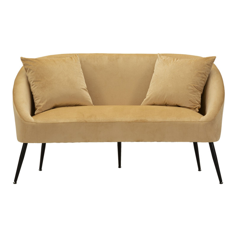 Canapé Browy avec coussins 137x69x79 cm – Présence chaleureuse et confort luxueux