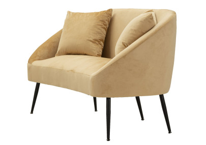 Canapé Browy avec coussins 137x69x79 cm – Présence chaleureuse et confort luxueux