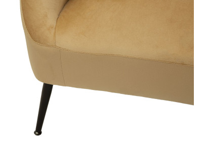 Canapé Browy avec coussins 137x69x79 cm – Présence chaleureuse et confort luxueux