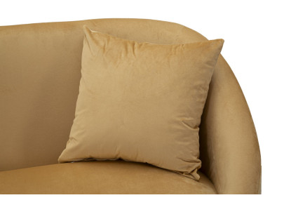 Canapé Browy avec coussins 137x69x79 cm – Présence chaleureuse et confort luxueux