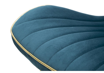 Chaises Paris Space Bleu Sarcelle & Or – Allure Contemporaine (Lot de 2) 46 x 58 x 77 cm