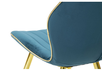 Sedie Paris Spazio Blu Sarcelle & Oro – Fascino Contemporaneo (Lotto da 2) 46 x 58 x 77 cm