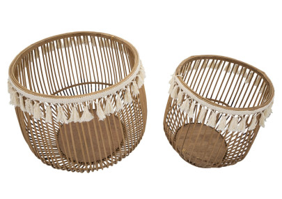 Paniers Fuji – Duo Naturel Ø47 x 39,5 - Ø34 x 36,5 cm