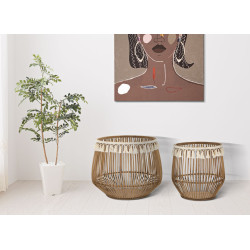 Paniers Fuji – Duo Naturel Ø47 x 39,5 - Ø34 x 36,5 cm