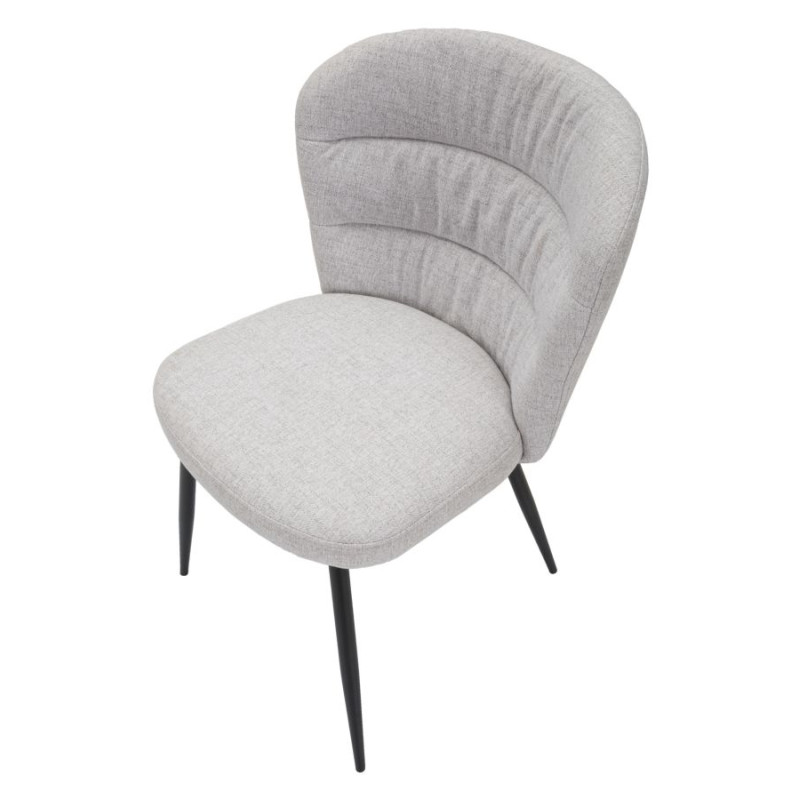 Sedia Losanna Grigia – Eleganza Italiana (Set da 2) 58 x 60,5 x 85 cm