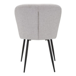 Sedia Losanna Grigia – Eleganza Italiana (Set da 2) 58 x 60,5 x 85 cm