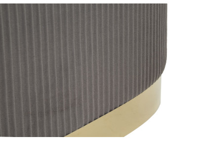 Banc Coffre Shopy Gris avec Tabourets – Ensemble Polyvalent (3 Pièces) 80 x 37 x 42 - 29 x 35 cm