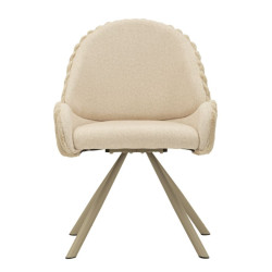 Cadeiras Stockholm Creme – Requinte Nórdico (Conjunto de 2) 58 x 53 x 85 cm