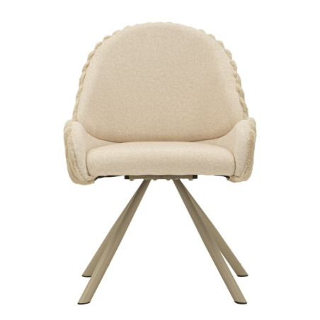 Sedia Stoccolma Crema – Raffinatezza Nordica (Set da 2) 58 x 53 x 85 cm