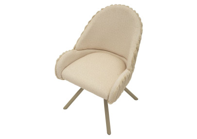 Chaises Stockholm A Crème – Raffinement Nordique (Lot de 2) 58 x 53 x 85 cm