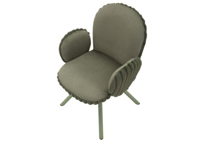 Chaises Stockholm B Vertes – Élégance Fraîche (Lot de 2) 64 x 68 x 83 cm (Assise 45 cm)