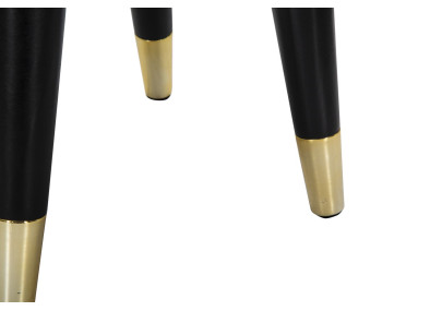 Pouf Paris Crème & Or – Lueur Dorée de la Ville Lumière Ø35 x 40,5 cm