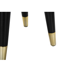 Pouf Paris Crème & Or – Lueur Dorée de la Ville Lumière Ø35 x 40,5 cm