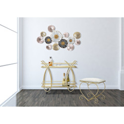 Pouf Cœur Crème – Douce Étreinte de Velours 50 x 37,5 x 51,5 cm