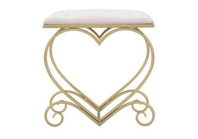 Pouf Cœur Rose – Passion Pastel 50 x 37,5 x 51,5 cm