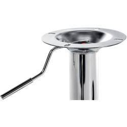 Cadre en T de rechange pour tabouret de bar, chromé