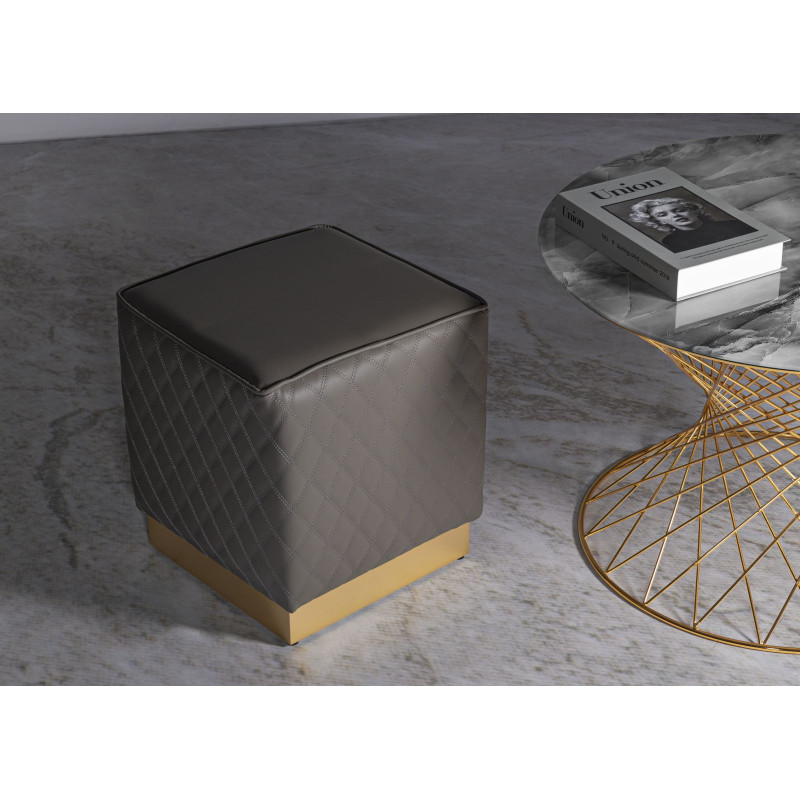 Pouf Sharon Carré – Minimalisme Élégant 35 x 35 x 38 cm