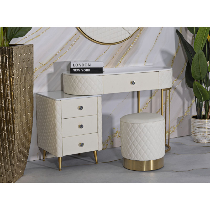 Pouf Sharon Rond – Simplicité Parfaite Ø36 x 39 cm