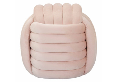 Pouf Softy Rose – Rêve Pastel 45 x 45 x 45 cm